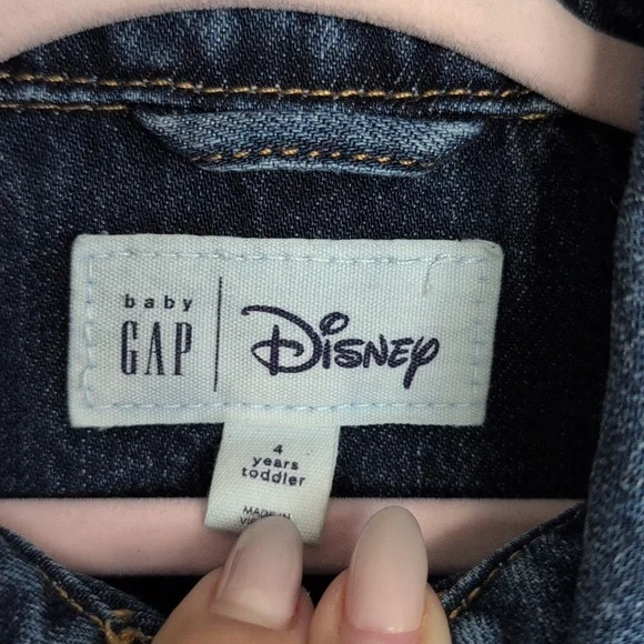 Gap Disney Kids Jean Jacket - Dark Blue - Picture 6 of 8